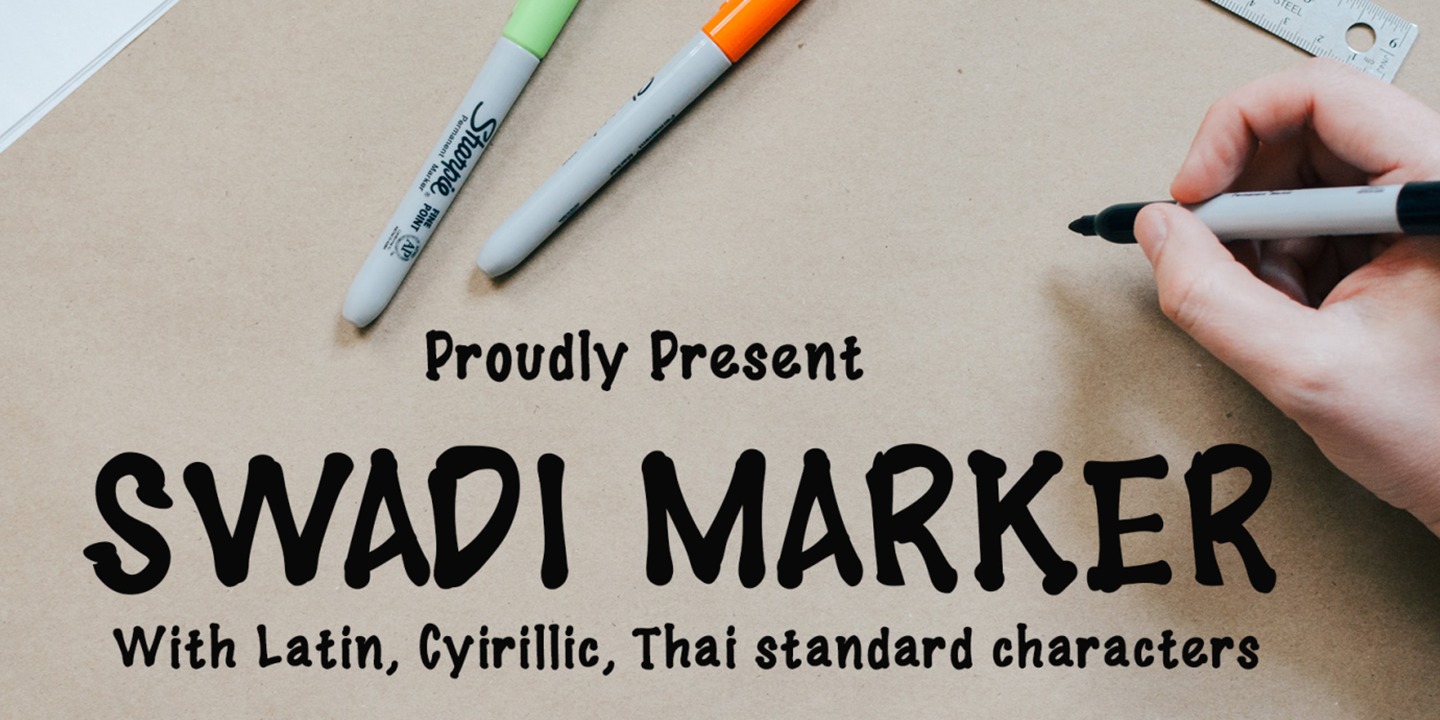 Swadi Marker Font preview